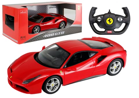 ⁨Auto Rastar 1:14 Ferrari 488 GTB Czerwone⁩ w sklepie Wasserman.eu