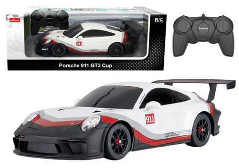 ⁨Auto RC 1:18 Rastar Porshe 911 GT3 Biało-Szare⁩ w sklepie Wasserman.eu