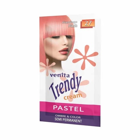 ⁨VENITA Trendy Cream Ultra Krem do koloryzacji włosów 27 Flamingo Flash 35 g⁩ w sklepie Wasserman.eu