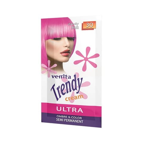 ⁨VENITA Trendy Cream Ultra Krem do koloryzacji włosów 30 Candy Pink 35 g⁩ w sklepie Wasserman.eu