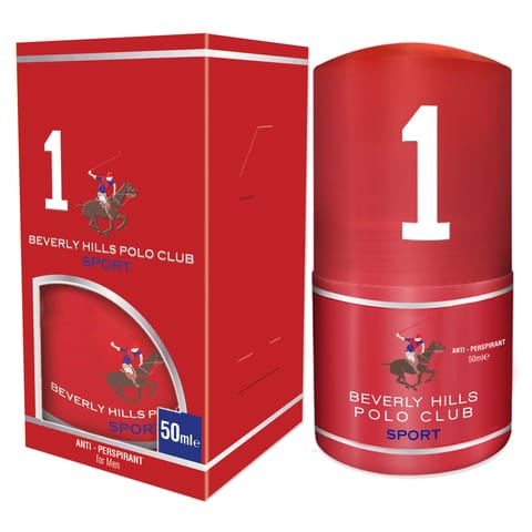 ⁨BEVERLY HILLS Polo Club 1 Antyperspirant roll-on dla mężczyzn 50 ml⁩ w sklepie Wasserman.eu