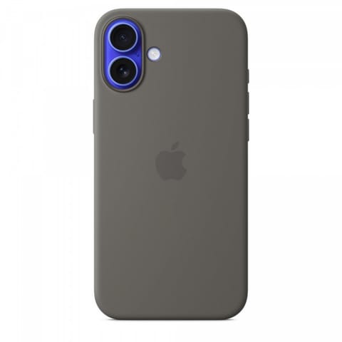 Silicone case with MagSafe for iPhone 16 Plus - stone gray at Wasserman.eu