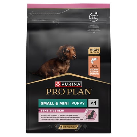 ⁨PURINA Pro Plan Small&Mini Puppy Sen Skin Łosoś 3kg⁩ w sklepie Wasserman.eu