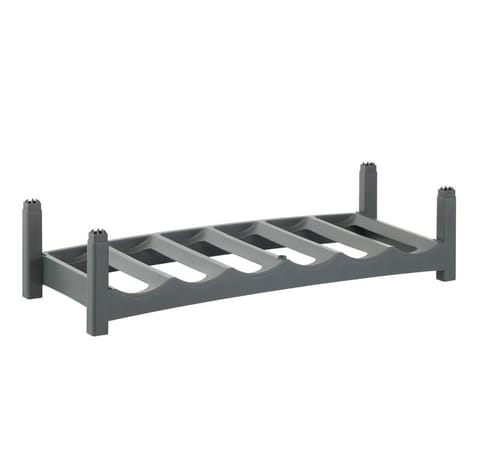 ⁨Rotho VARIO Tabletop wine rack 6 bottle(s) Grey⁩ at Wasserman.eu