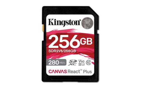 ⁨Kingston Technology 256GB Canvas React Plus SDXC UHS-II 280R/150W U3 V60 for Full HD/4K⁩ at Wasserman.eu