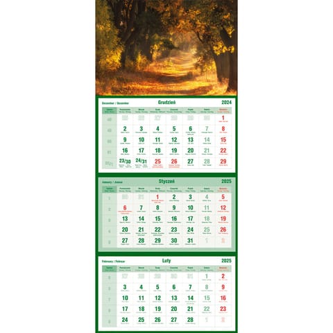 ⁨Tripartite calendar autumn T-105T-03 Michalczyk and Prokop⁩ at Wasserman.eu