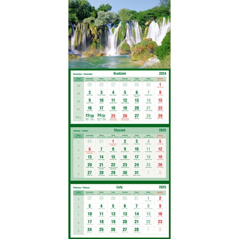 ⁨Tripartite calendar waterfall T-105T-06 Michalczyk and Prokop⁩ at Wasserman.eu