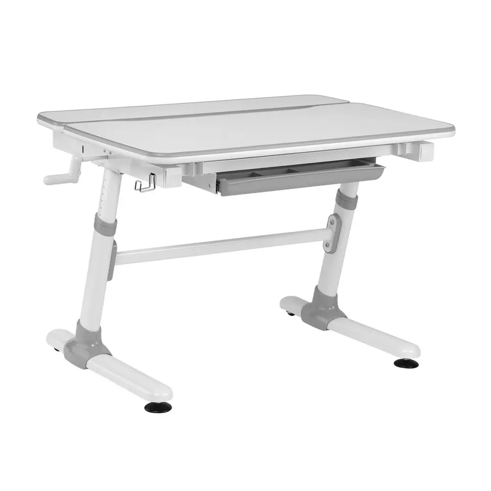 ⁨Ergo Office children ergonomic height adjustable desk, grey, max 100kg, ER-417 2cz⁩ at Wasserman.eu
