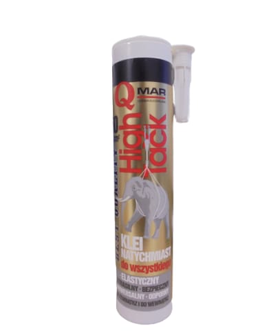 ⁨KLEJ UNIWERSALNY MONTAŻOWY HIGH TACK 290ML QMAR⁩ w sklepie Wasserman.eu