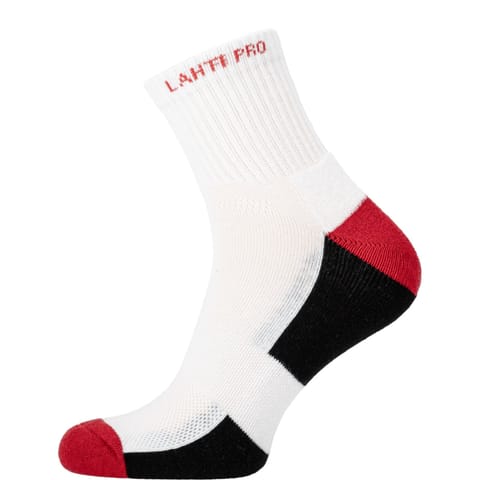 WORK SOCKS WHITE-RED, 3 PAIRS, "39-42", LAHTI at Wasserman.eu