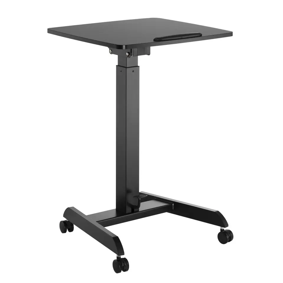 ⁨Maclean laptop table desk, height adjustable, standing-seated, max height 113cm, MC-892B⁩ at Wasserman.eu