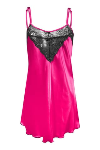 ⁨HALKA CARLA SATYNA PINK (kolor pinkowy, rozmiar L)⁩ w sklepie Wasserman.eu