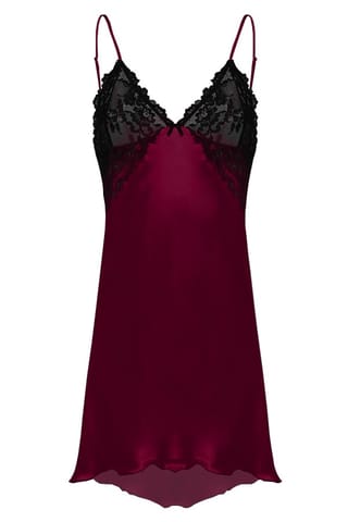 ⁨HALKA EVELYN SATYNA BORDO (kolor Bordowy, rozmiar 2xl)⁩ w sklepie Wasserman.eu