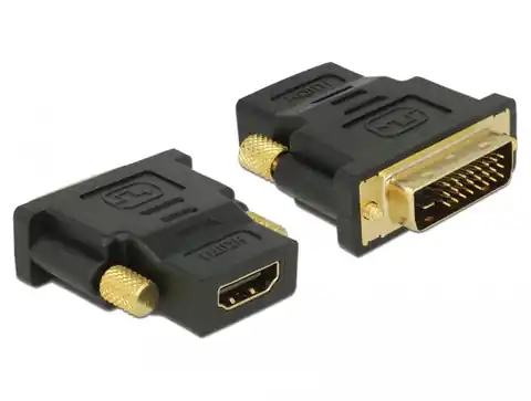 ⁨Adapter DVI-D(M)(2 4+1)-HDMI(F) black⁩ at Wasserman.eu