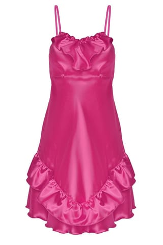 ⁨HALKA IVON SATYNA PINK (kolor pinkowy, rozmiar 2xl)⁩ w sklepie Wasserman.eu