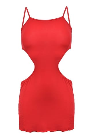⁨HALKA LINDA WISKOZA CZERWONY (kolor czerwony, rozmiar XS)⁩ w sklepie Wasserman.eu