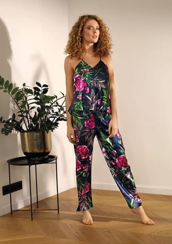 ⁨KOMPLET FLOWERS DK-KI SATYNA 001 (kolor WZÓR 1, rozmiar S)⁩ w sklepie Wasserman.eu