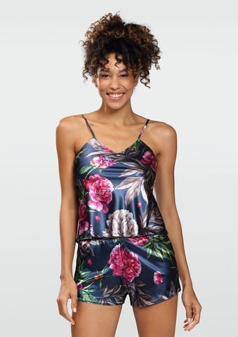 ⁨KOMPLET FLOWERS DK-KK SATYNA 001 (kolor WZÓR 1, rozmiar M)⁩ w sklepie Wasserman.eu