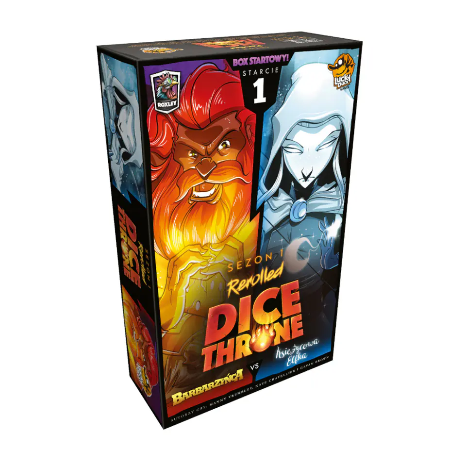 GRA DICE THRONE: BARBARZYŃCA vs KSIĘŻYCOWA ELFKA - LUCK DUCK GAMES w sklepie Wasserman.eu