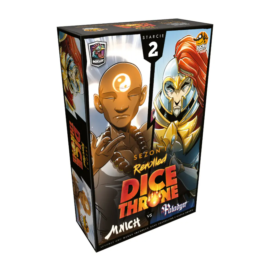 ⁨GAME DICE THRONE: MONK VS PALADIN - LUCKY DUCK GAMES⁩ at Wasserman.eu