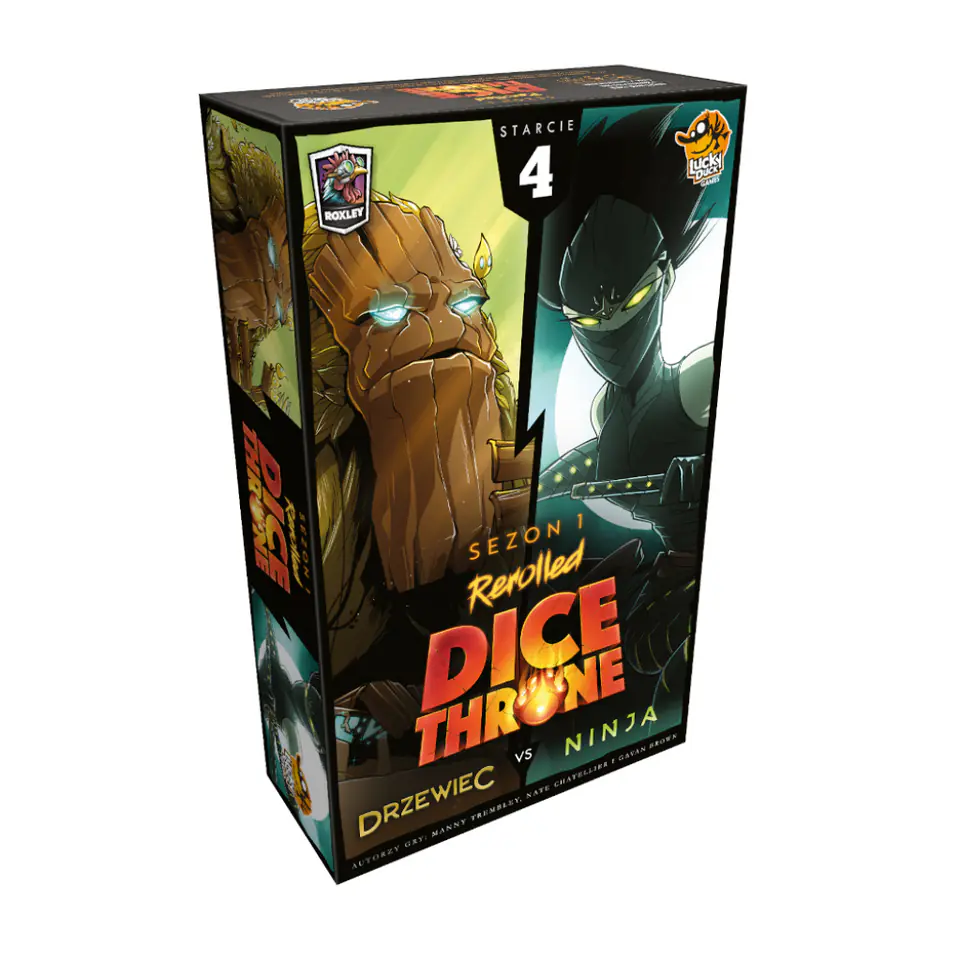 ⁨GAME DICE THRONE: WOODCREED VS NINJA - LUCKY DUCK GAMES⁩ at Wasserman.eu