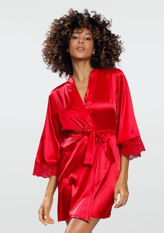 ⁨Bathrobe Belinda red (size S)⁩ at Wasserman.eu