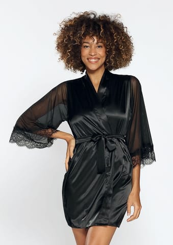 ⁨Bonnie Bathrobe Black (XXL size)⁩ at Wasserman.eu