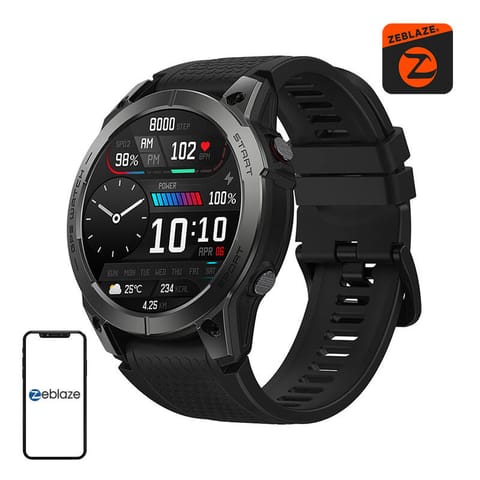 ⁨Smartwatch Zeblaze Stratos 3 (Czarny)⁩ w sklepie Wasserman.eu