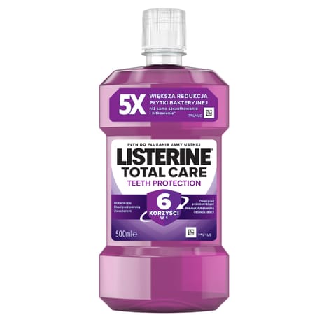 ⁨LISTERINE Płyn do płukania jamy ustnej Total Care 500 ml⁩ w sklepie Wasserman.eu