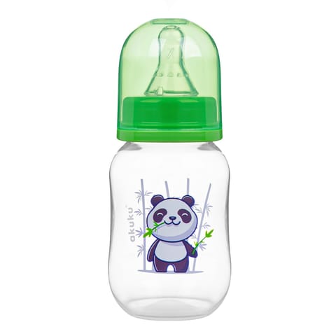 ⁨AKUKU Butelka do karmienia niemowląt - Miś Panda 125ml⁩ w sklepie Wasserman.eu