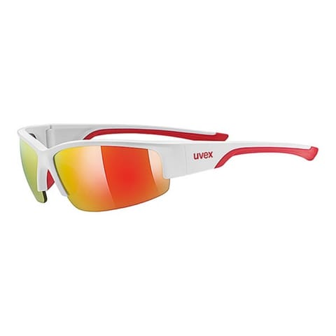 ⁨Uvex Sportstyle 215 Multi-sport glasses Unisex Semi rimless Red, White⁩ at Wasserman.eu