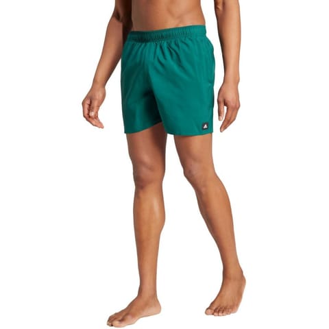 ⁨Spodenki kąpielowe adidas Solid CLX Short-Length M (kolor Zielony, rozmiar S)⁩ w sklepie Wasserman.eu