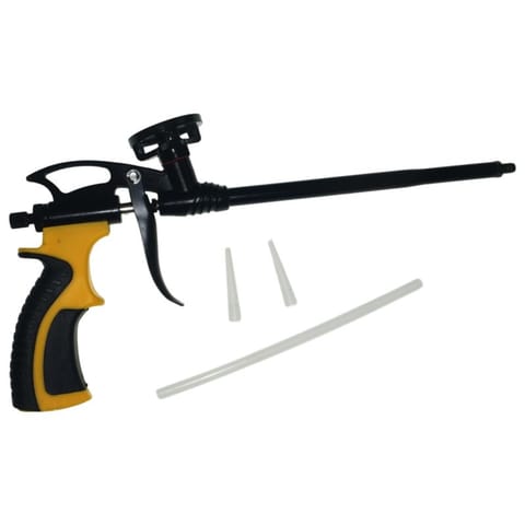 ⁨Pistolet do pianki piany montażowej kleju pianokleju PROFESIONAL TEFLON ŻÓŁTY⁩ w sklepie Wasserman.eu