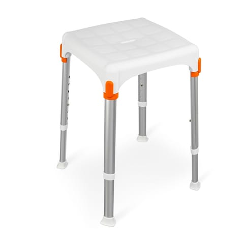 ⁨Square shower stool White - KING-STA-20⁩ at Wasserman.eu