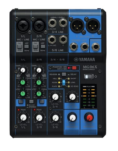 ⁨Yamaha MG06X audio mixer 6 channels Black⁩ at Wasserman.eu