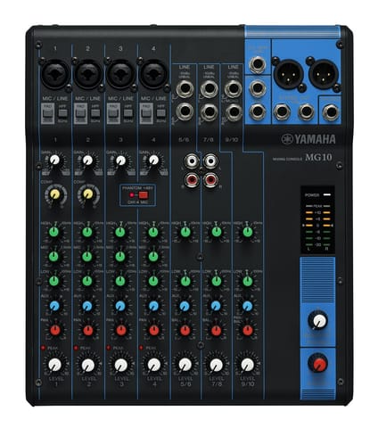 ⁨Yamaha MG10 audio mixer 10 channels Black⁩ at Wasserman.eu