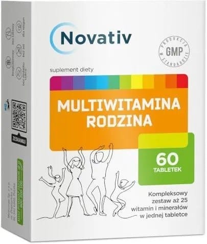 ⁨Novativ Multiwitamina Rodzina 60tabl.⁩ w sklepie Wasserman.eu