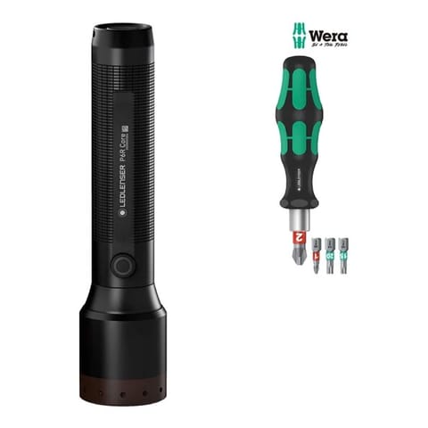 ⁨Ledlenser P6R core flashlight + WERA set⁩ at Wasserman.eu