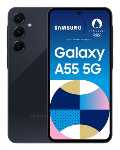 ⁨Samsung Galaxy A55 5G 16.8 cm (6.6") Hybrid Dual SIM Android 14 USB Type-C 8 GB 256 GB 5000 mAh Navy⁩ at Wasserman.eu