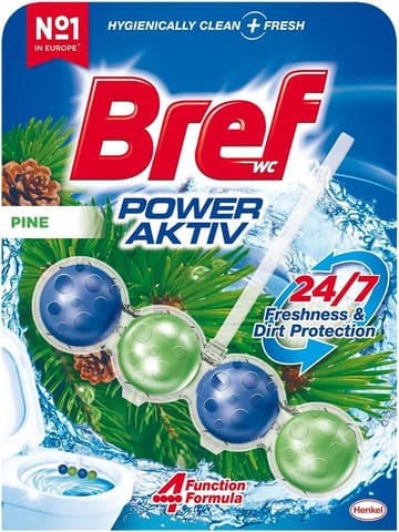 ⁨Bref Power Aktiv Pine Zawieszka WC 50 g⁩ w sklepie Wasserman.eu