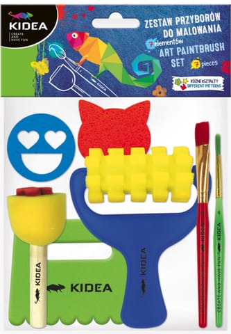 ⁨SET OF 7 KIDEA PAINTING UTENSILS FOR CHILDREN⁩ at Wasserman.eu