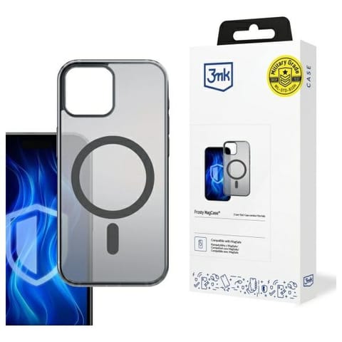 ⁨3MK Frosty MagCase iPhone 14 6.1"        czarny/black⁩ w sklepie Wasserman.eu