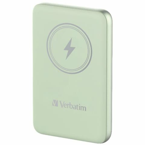 ⁨Verbatim Charge 'n' Go Magnetic Wireless Power Bank 10000mAh Green⁩ at Wasserman.eu