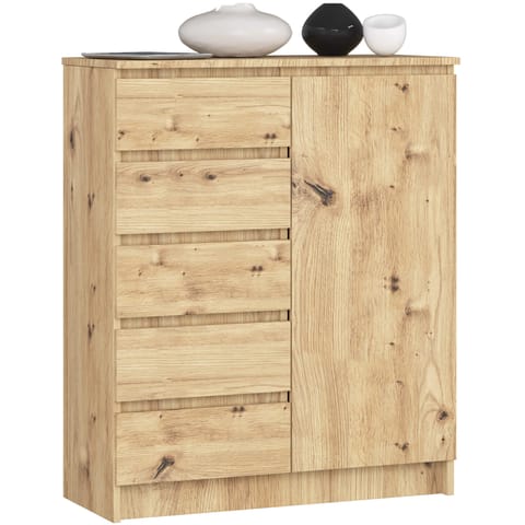 KOMODA K80 1D 5SZ PK DĄB ARTISAN w sklepie Wasserman.eu