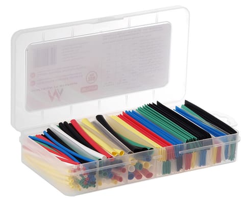 ⁨Maclean Shrink Sleeve Set, , 7 colors, length 95mm, width, 2mm, 4mm, 6mm, 8mm, 10mm, 12mm, 196 pcs, MCTV-67⁩ at Wasserman.eu