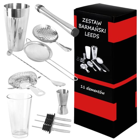 ⁨Zestaw barmański Leeds 11 elementów⁩ w sklepie Wasserman.eu