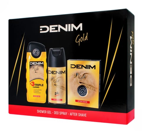 ⁨DENIM ZESTAW 3-elem GOLD⁩ w sklepie Wasserman.eu