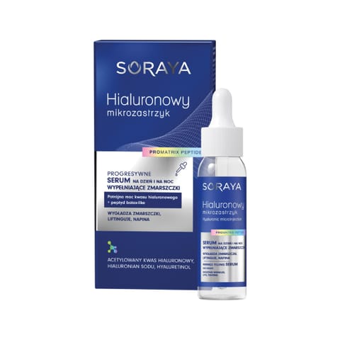 ⁨SORAYA Hialuronowy mikrozastrzyk Progresywne serum wypełniające zmarszczki 30 ml⁩ w sklepie Wasserman.eu