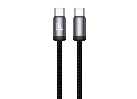 ⁨Kabel Jellico B27 USB-C - USB-C PD 60W 1m Czarny⁩ w sklepie Wasserman.eu