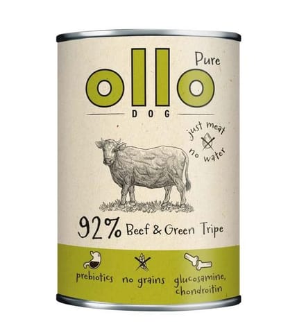 ⁨OLLO Pure Beef and Green tripe - wet dog food - 400g⁩ at Wasserman.eu